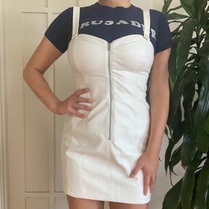 💬Y2K Guess Faux Leather Mini Dress